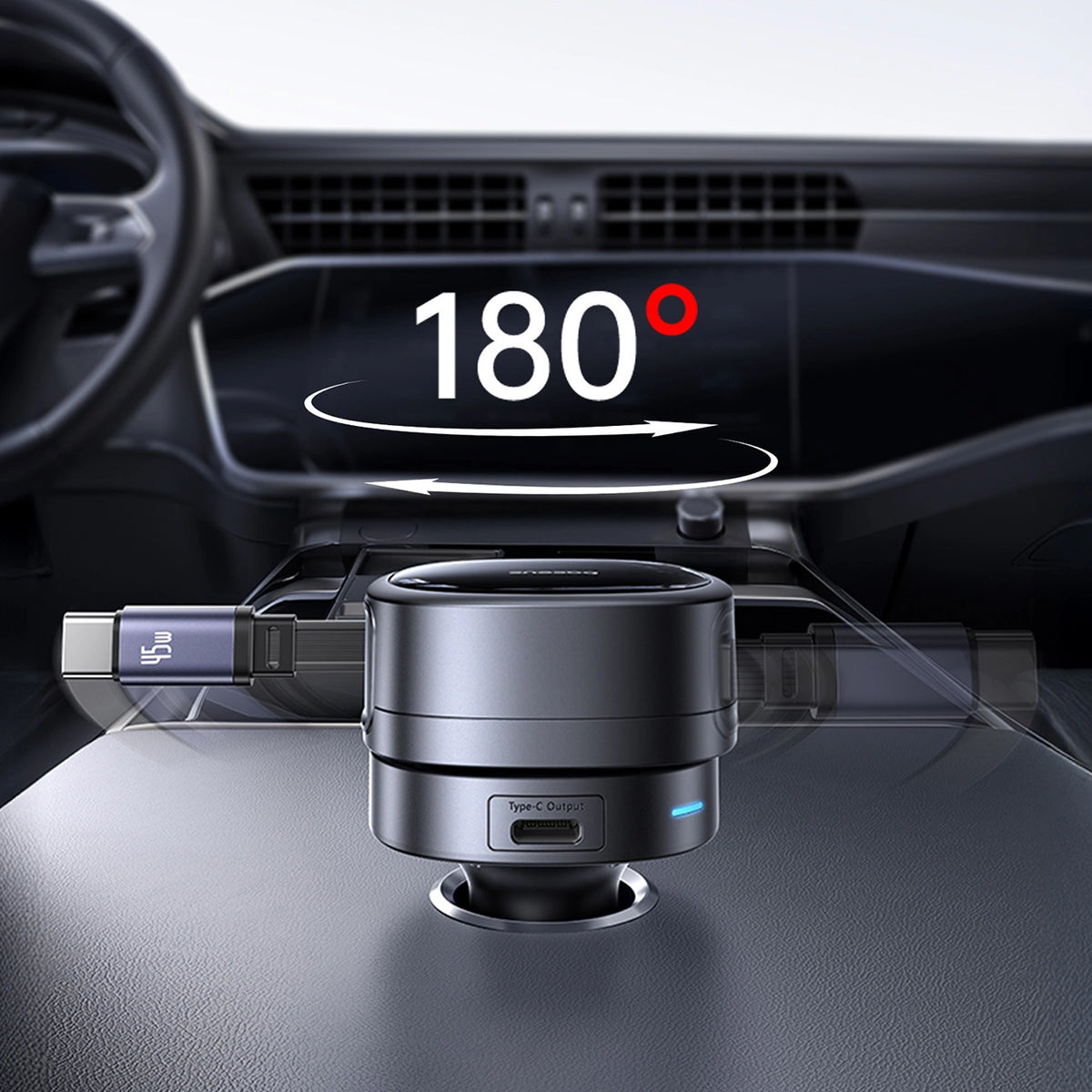 Ładowarka samochodowa Baseus PrimeTrip VR1 60W USB-A USB-C ze - czarna – zdjęcie 15