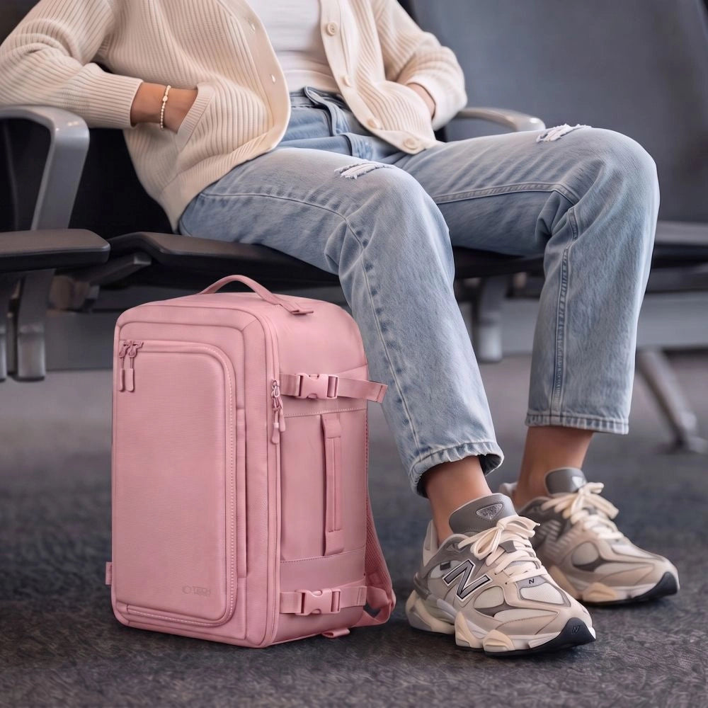Plecak Tech-Protect Defender S50 do Ryanair & na laptopa 20L - różowy – zdjęcie 12