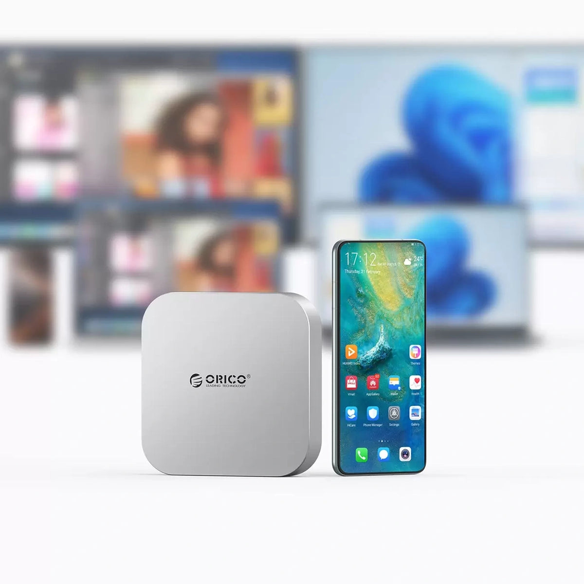 Stacja dokująca Orico MiniLink 9w1 - srebrna – zdjęcie 5