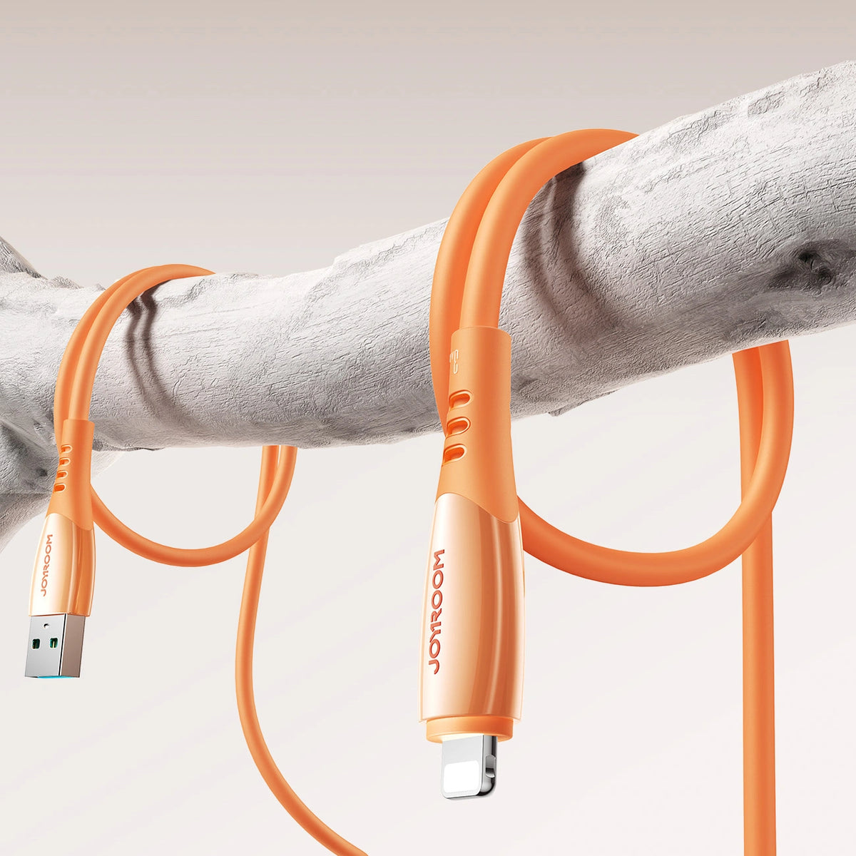 Kabel Joyroom S-A59 Vibrant Series 3A USB-A - Lightning 1,2m - pomarańczowy – zdjęcie 11