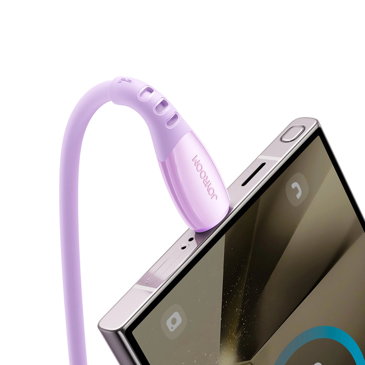 Kabel Joyroom S-A59 Vibrant Series 3A USB-A - USB-C 1,2m - fioletowy – zdjęcie 5