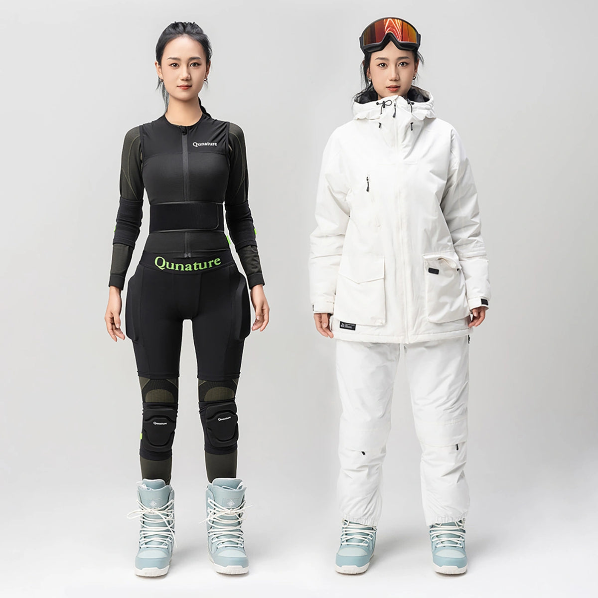 Ochraniacze bioder Qunature Ski - Basic L narty snowboard łyżwy - czarne – zdjęcie 12