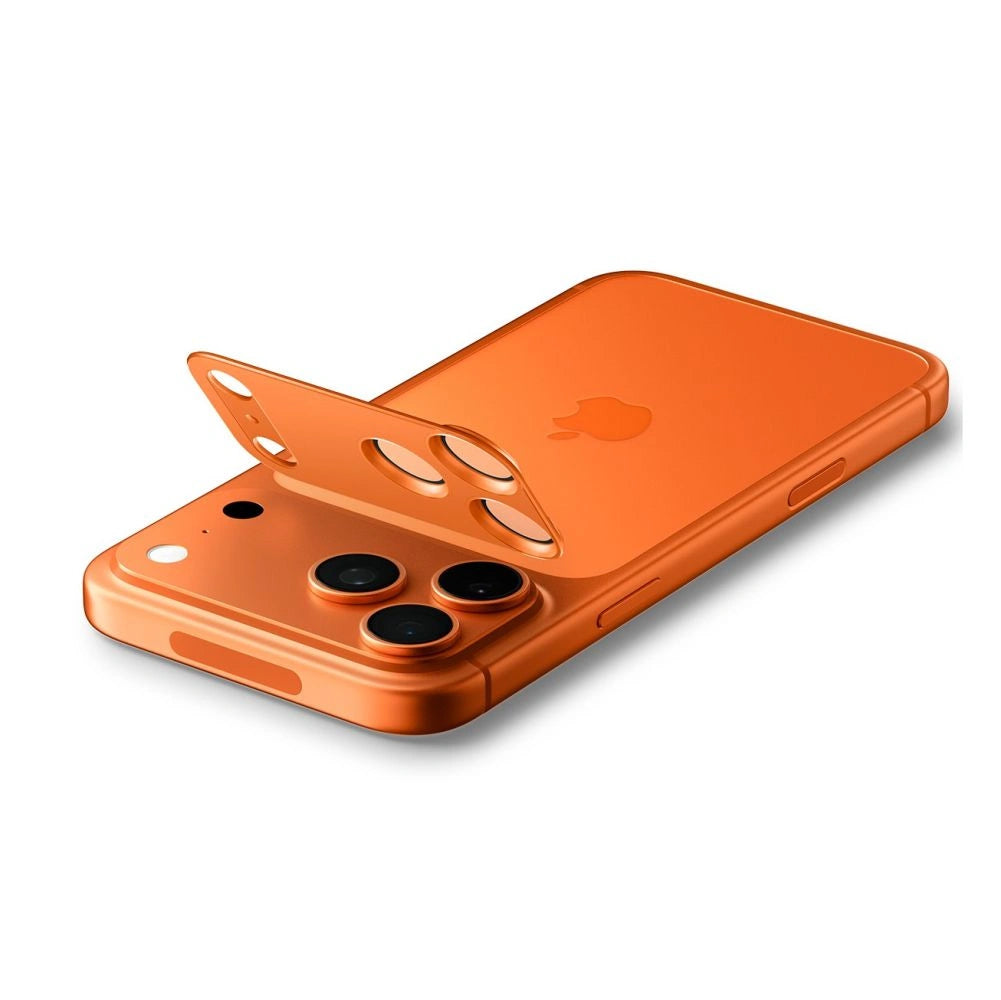 Szkło na obiektyw Spigen Optik Pro XL na iPhone 17 Pro - pomarańczowe – zdjęcie 4