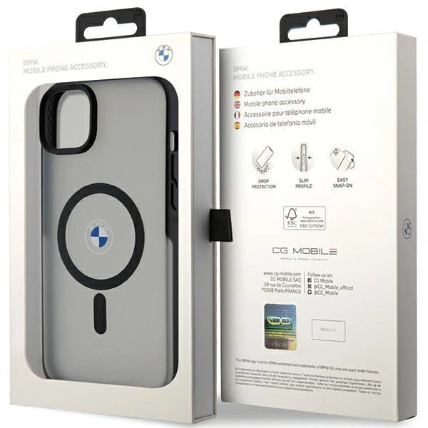 Etui BMW Signature MagSafe na iPhone 14 Plus/ 15 Plus - czarne – zdjęcie 8