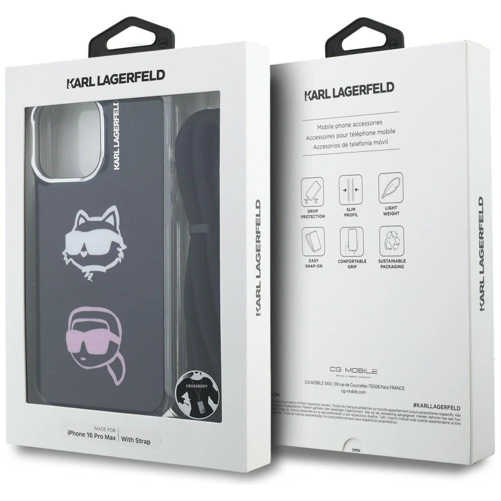 Etui Karl Lagerfeld IML Crossbody na iPhone 16 Pro Max - czarne – zdjęcie 7