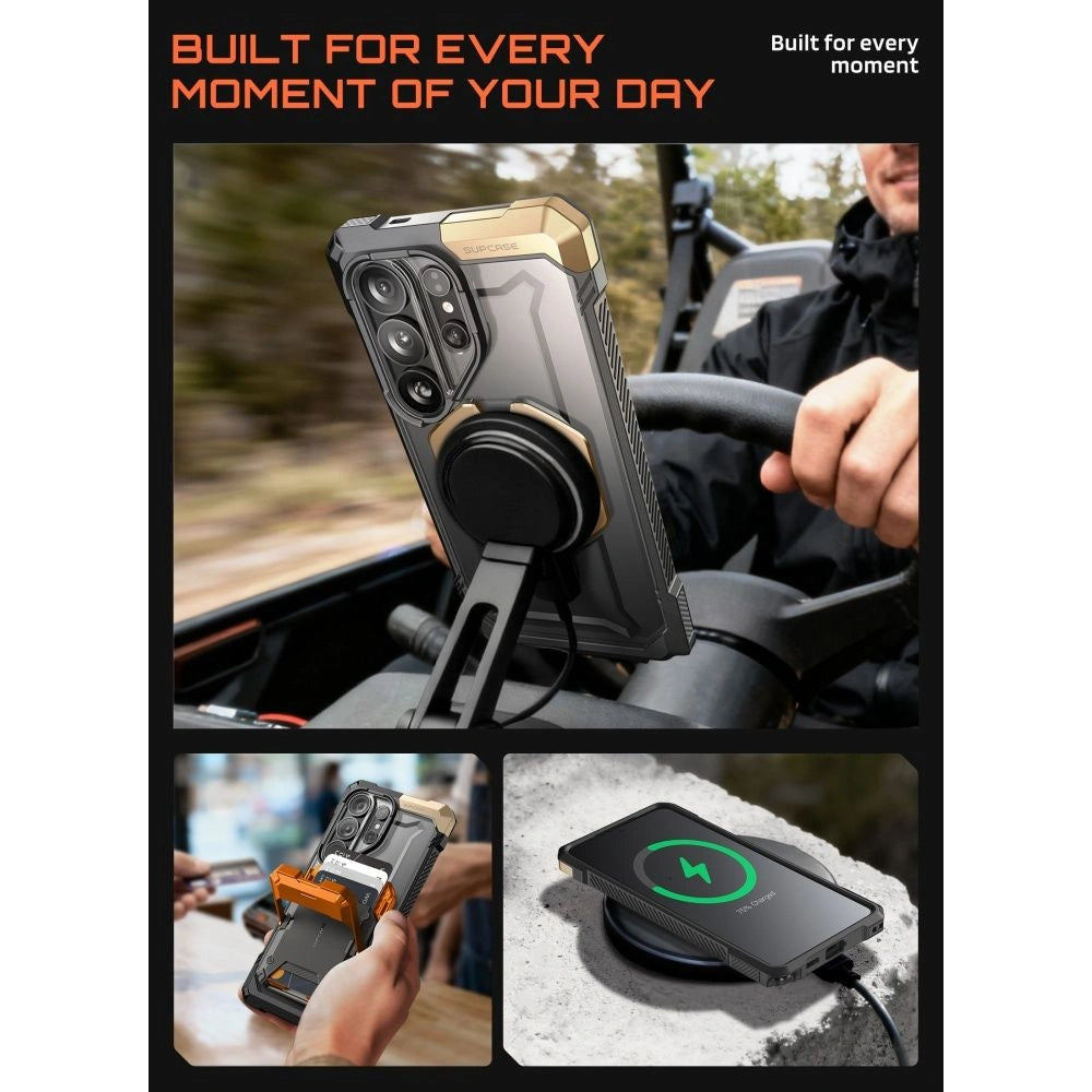 Etui Supcase UB Grip Mag na Samsung Galaxy S26 Ultra - czarno-brązowe – zdjęcie 8