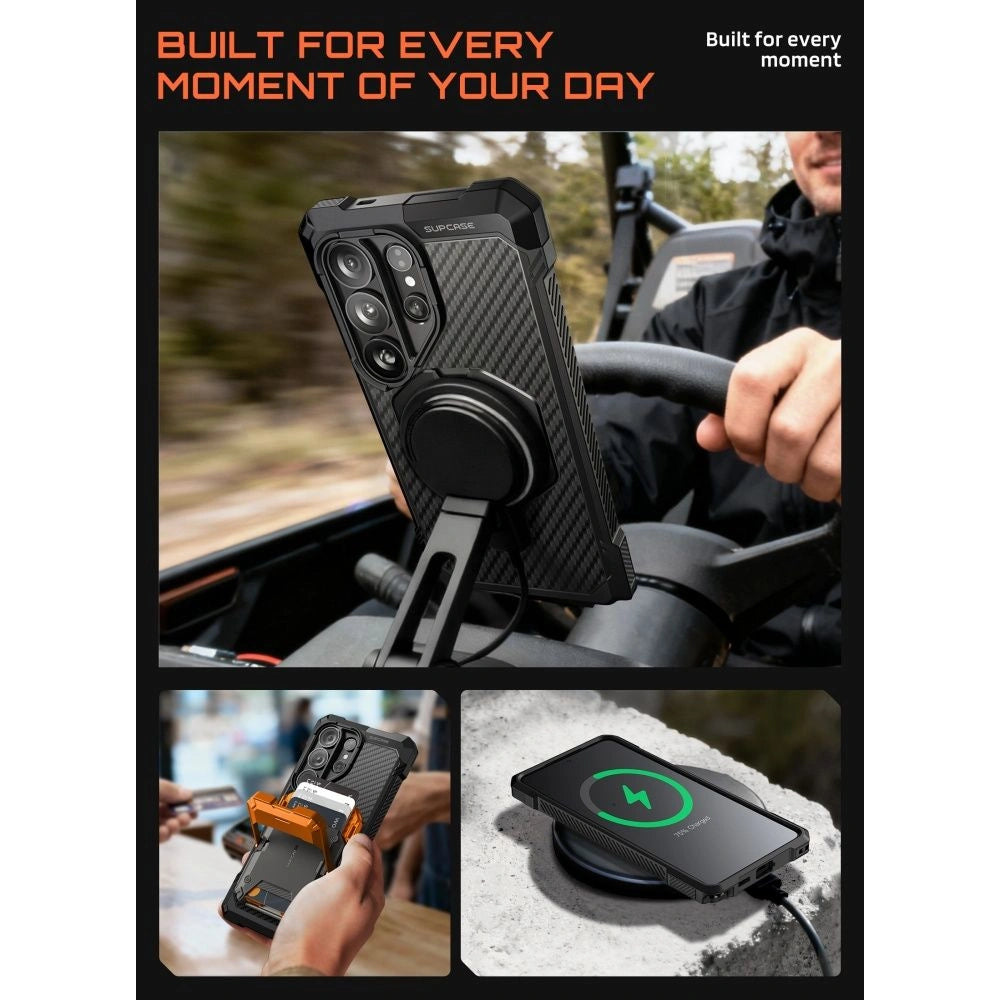 Etui Supcase UB Grip Mag MagSafe na Samsung Galaxy S26 Ultra - czarne – zdjęcie 8