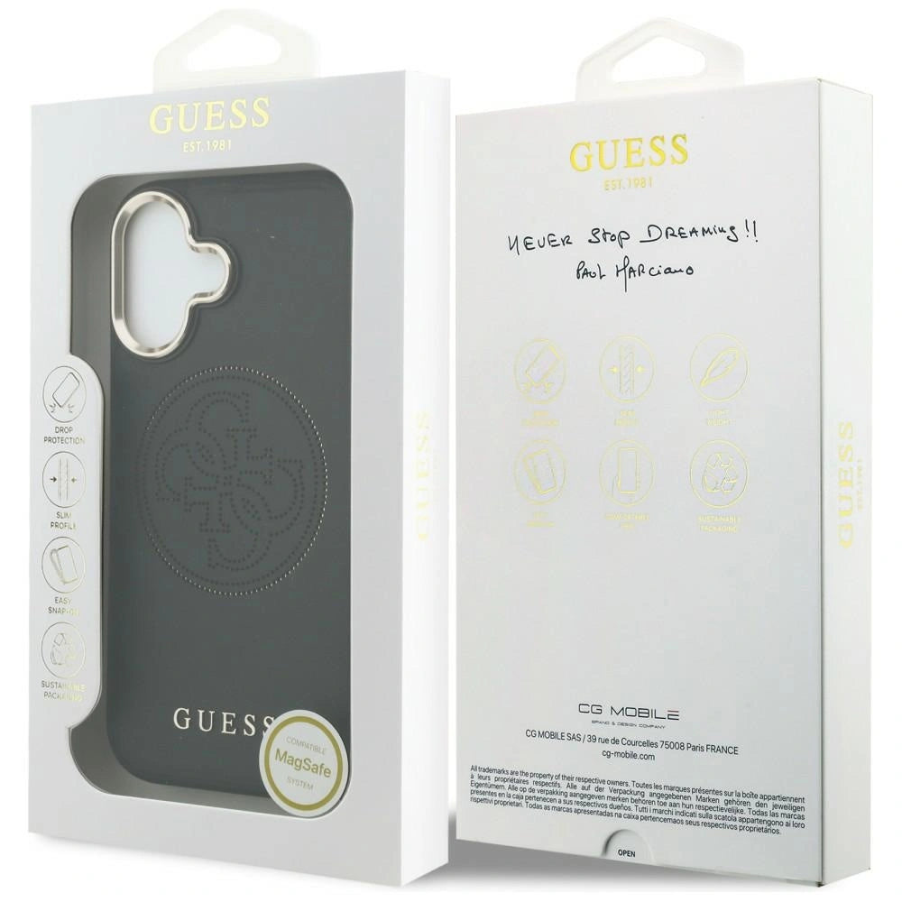 Etui Guess Perforated 4G MagSafe na iPhone 17 - czarne – zdjęcie 8