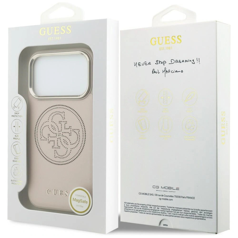 Etui Guess Perforated 4G MagSafe na iPhone 17 Pro - różowe – zdjęcie 8