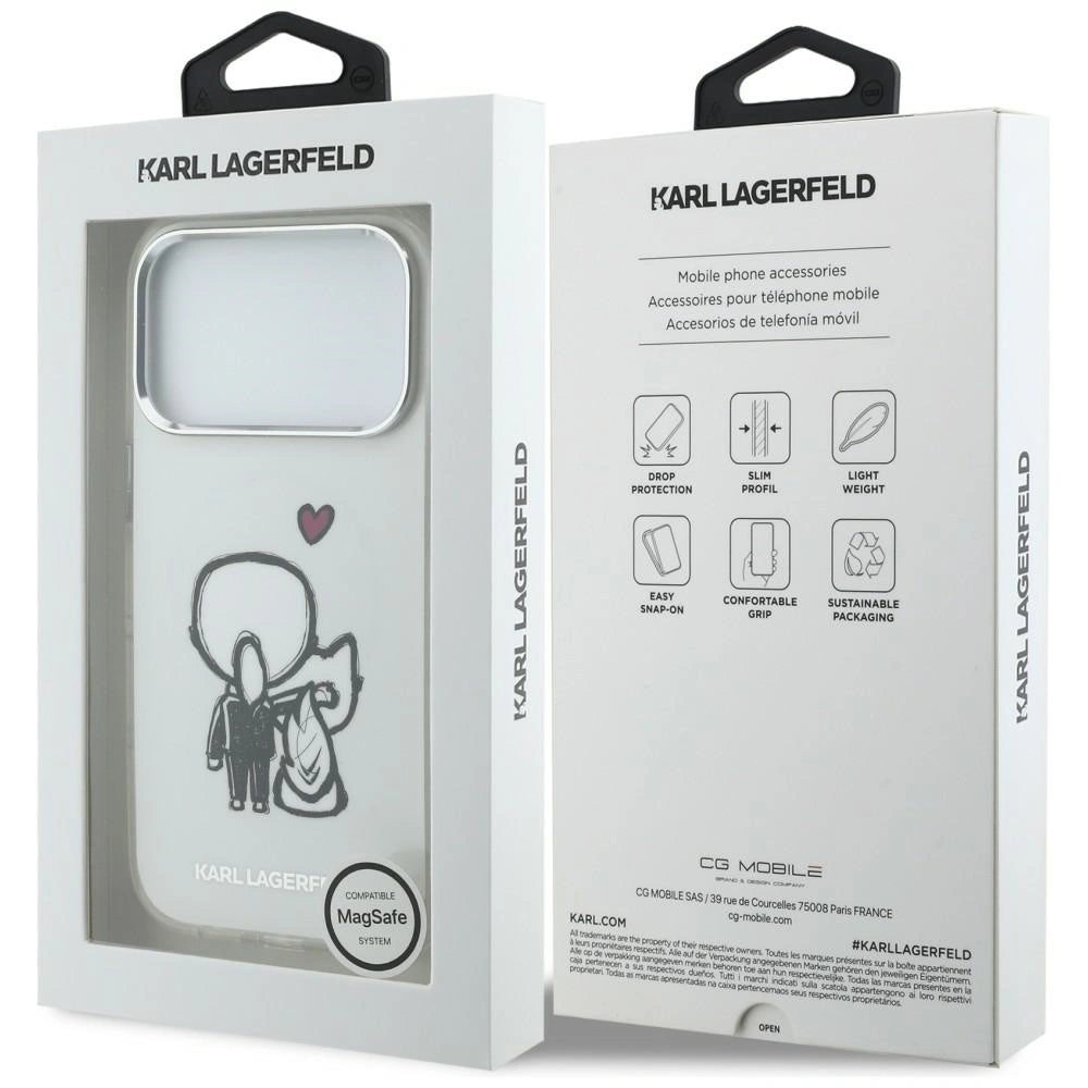 Etui Karl Lagerfeld Karl & Choupette na iPhone 17 Pro Max - przezroczyste – zdjęcie 8