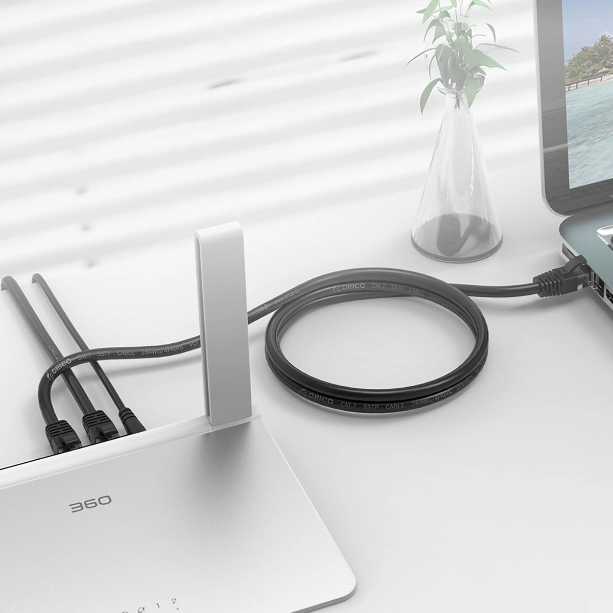 Kabel sieciowy Ethernet Orico PUG-C6 CAT6 1000Mbps RJ45 - czarny – zdjęcie 6