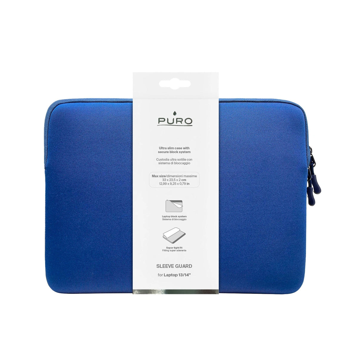 Torba Puro Slim Guard na laptopa 14" - niebieska – zdjęcie 2
