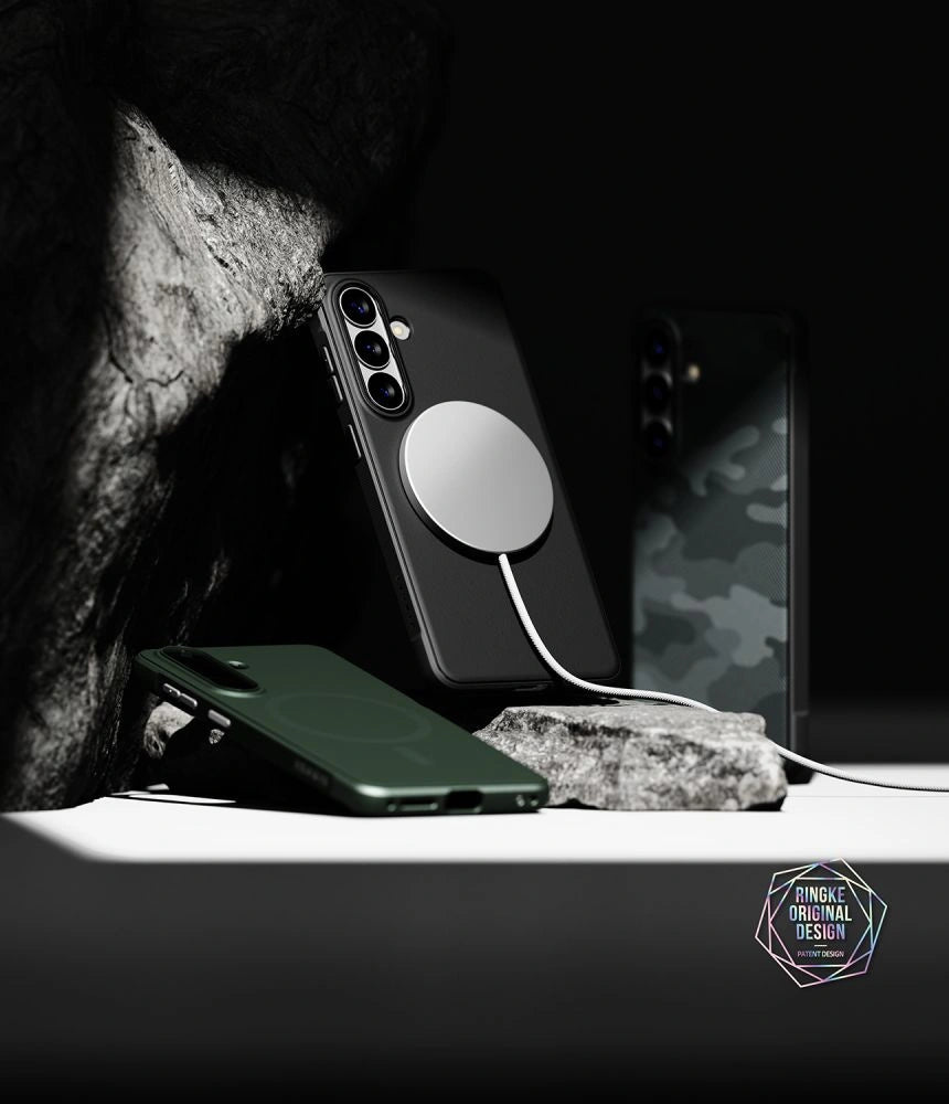 Etui Ringke Onyx Magsafe na Samsung Galaxy S26 - szaro-czarne – zdjęcie 8