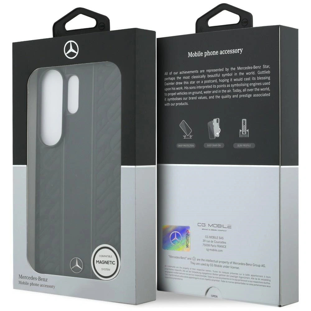 Etui Mercedes Laurel Leaves Vertical na Samsung Galaxy S26 Ultra - czarne – zdjęcie 8