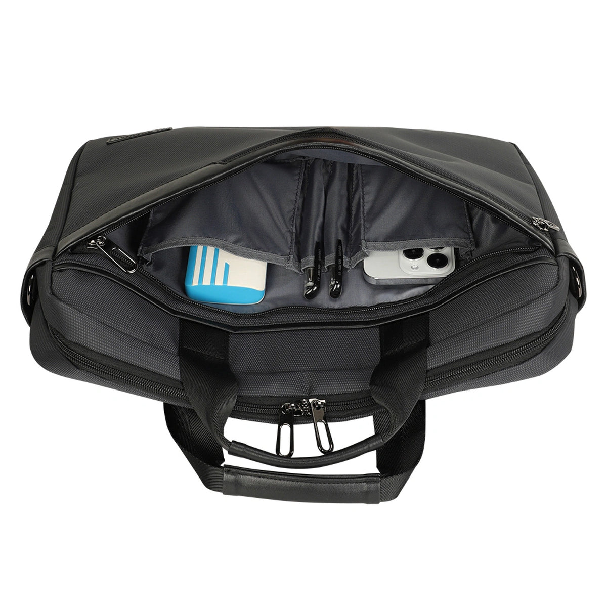 Torba na laptop Wozinsky WET-15 15.6" z rączką i na ramię - czarna – zdjęcie 7