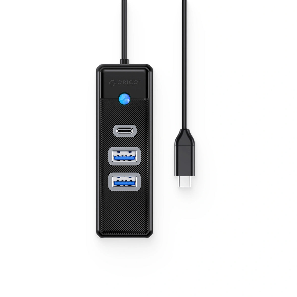 Hub USB Orico PWC2U-C3 3-portowy 2x USB-A 3.0 1x USB-C 3.0 1 m - czarny – zdjęcie 2