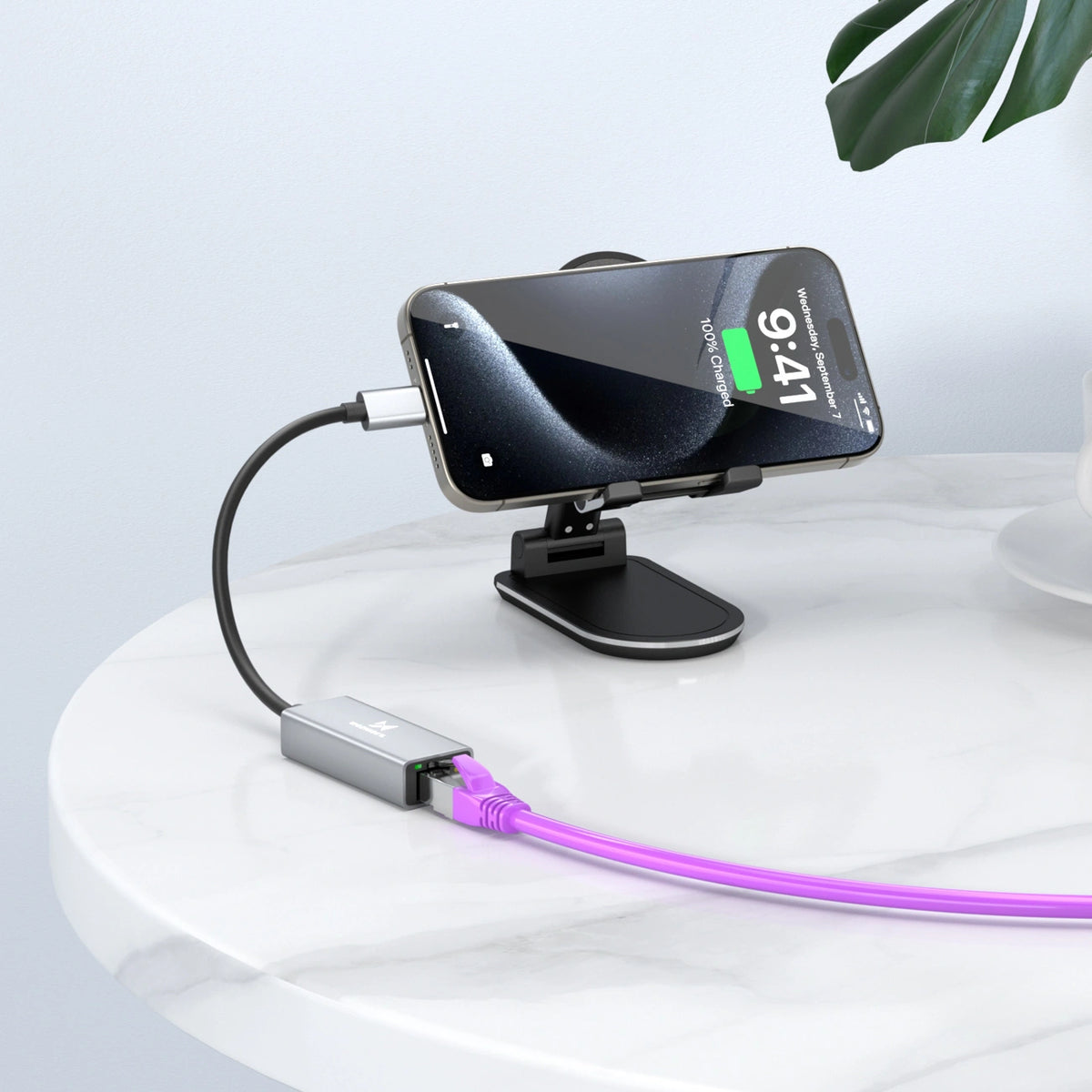 Adapter sieciowy Wozinsky WAU-45C Ethernet karta sieciowa LAN - szara – zdjęcie 5