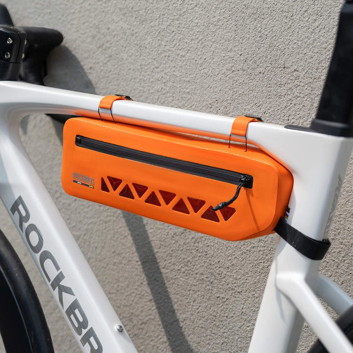 Torba rowerowa Rockbros AS-140 ROAD TO SKY wodoodporna pod - pomarańczowa – zdjęcie 5