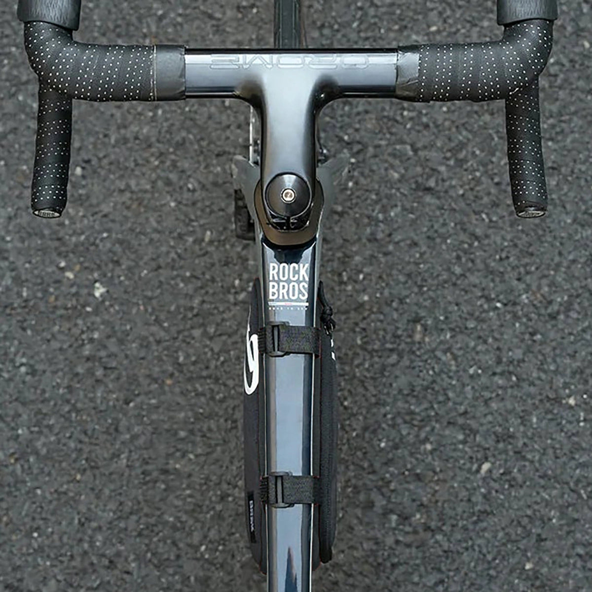 Torba rowerowa Rockbros G001 Flash Journey na ramę trójkątna 0.8 l - czarna – zdjęcie 7