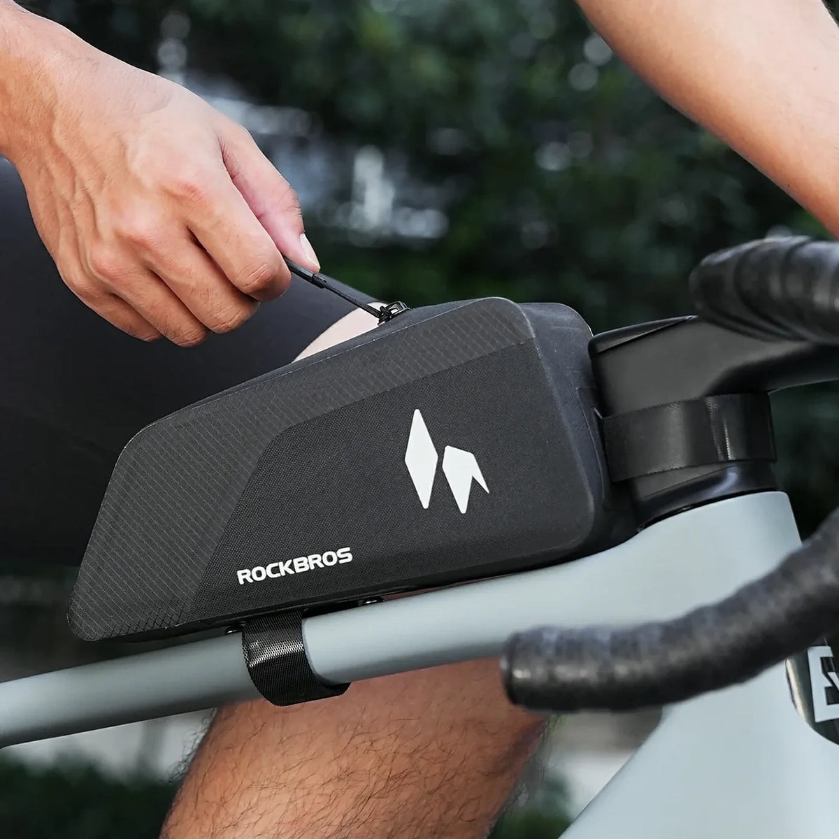 Torba na górną rurę Rockbros AS-151 RideMate wodoodporna - czarna – zdjęcie 10
