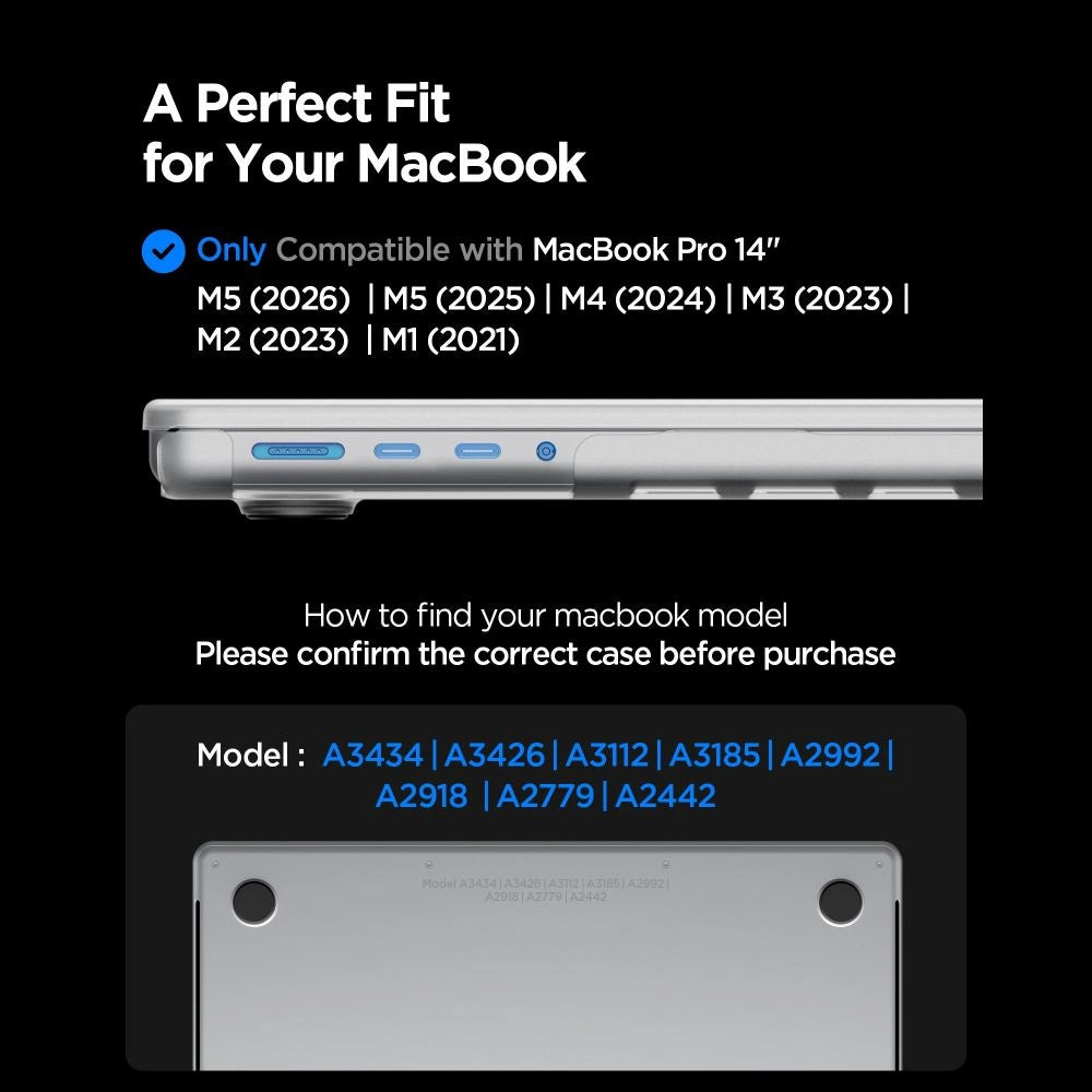 Etui Spigen AirSkin na MacBook Pro 14" 2021 / 2023 / 2024 / 2025 / 2026 – zdjęcie 12