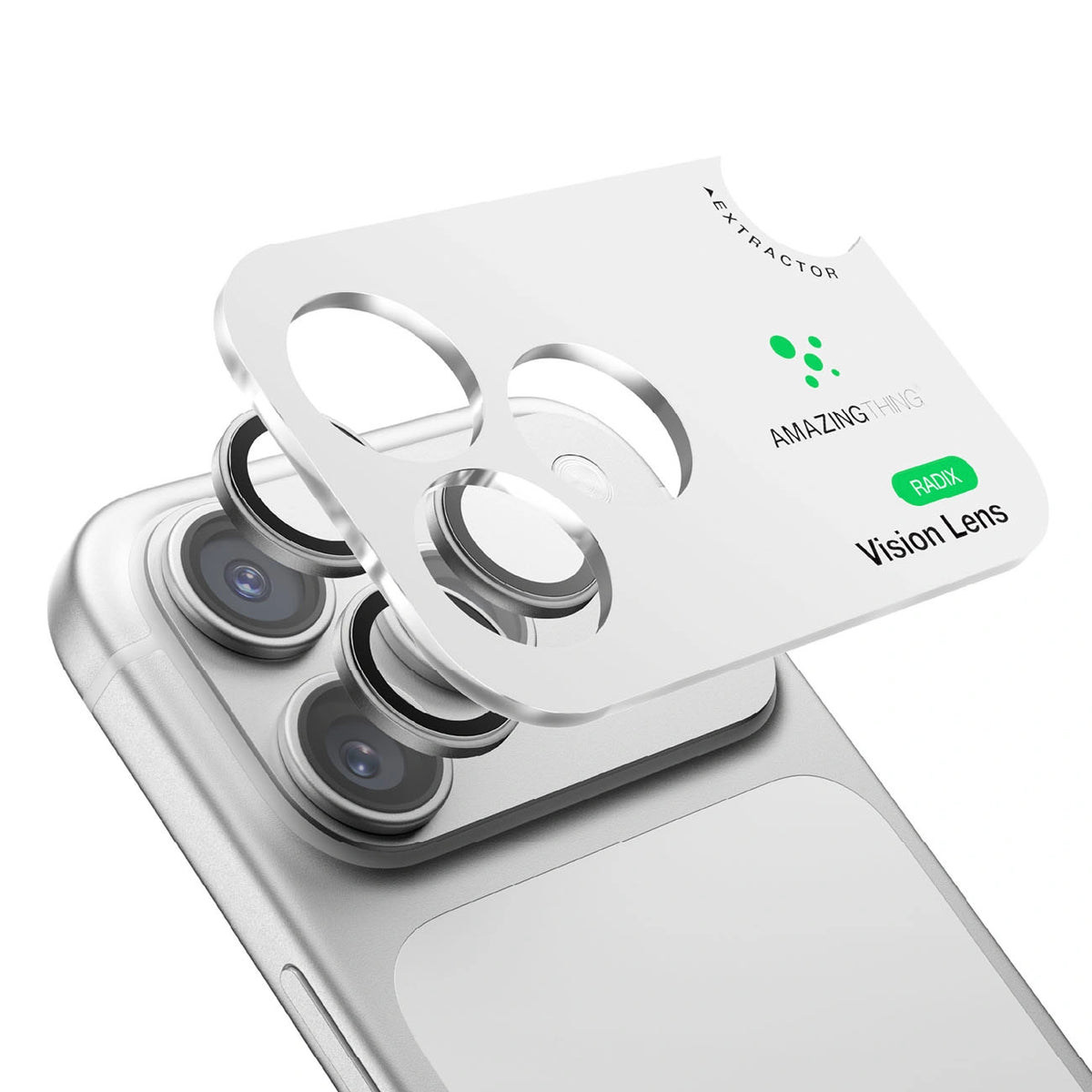 Szkło na obiektyw aparatu na iPhone 18 Pro / 18 Pro Max - srebrne – zdjęcie 8
