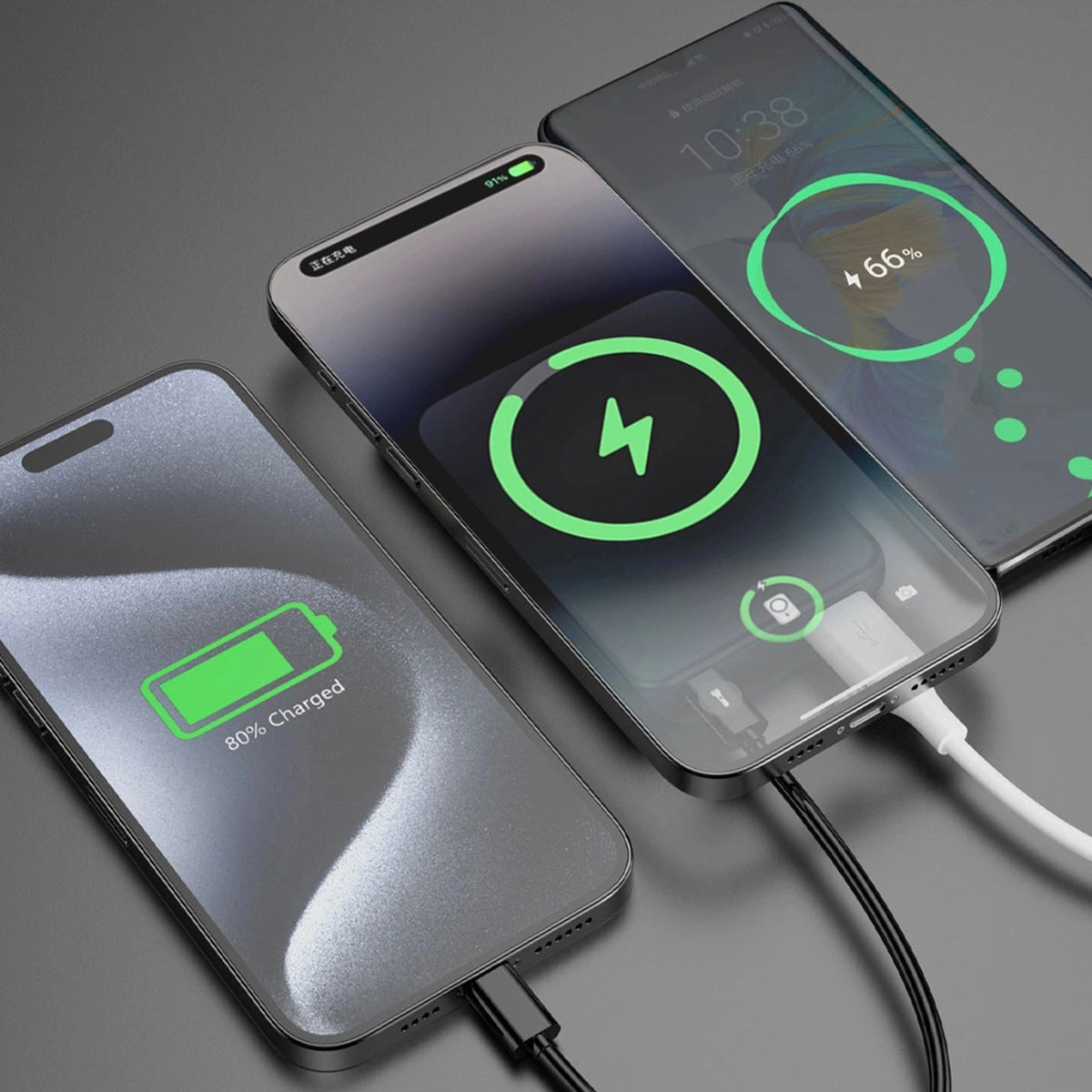 Powerbank magnetyczny Dudao K14S+ 10000mAh 22.5W USB-A + USB-C - czarny – zdjęcie 5