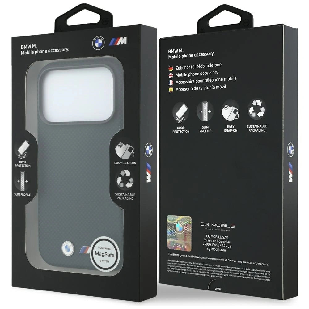Etui BMW M Quadrille Kevlar Metal na iPhone 17 Pro / 18 Pro - granatowe – zdjęcie 8