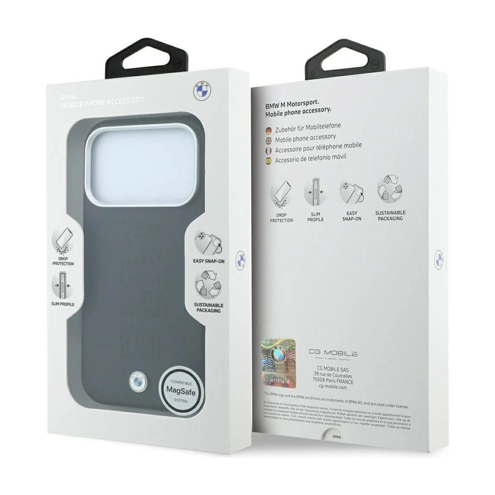 Etui BMW Sign Deboss MagSafe do iPhone 18 Pro Max – opakowanie