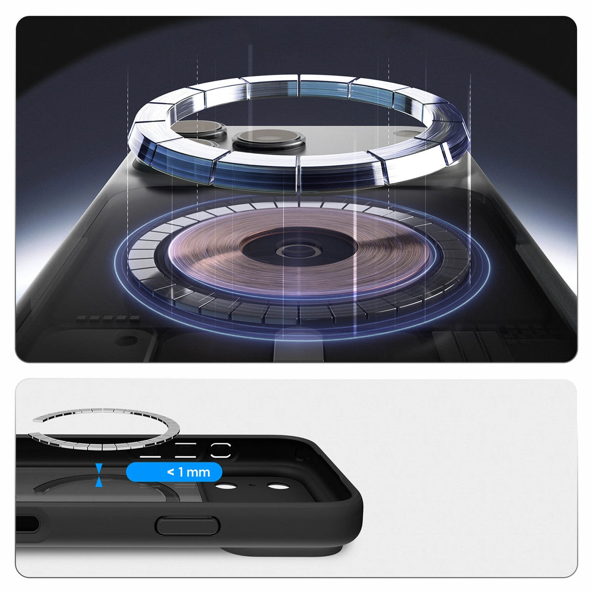 Etui Spigen Ultra Hybrid MagSafe na iPhone 18 Pro / 17 Pro - frost black – zdjęcie 16