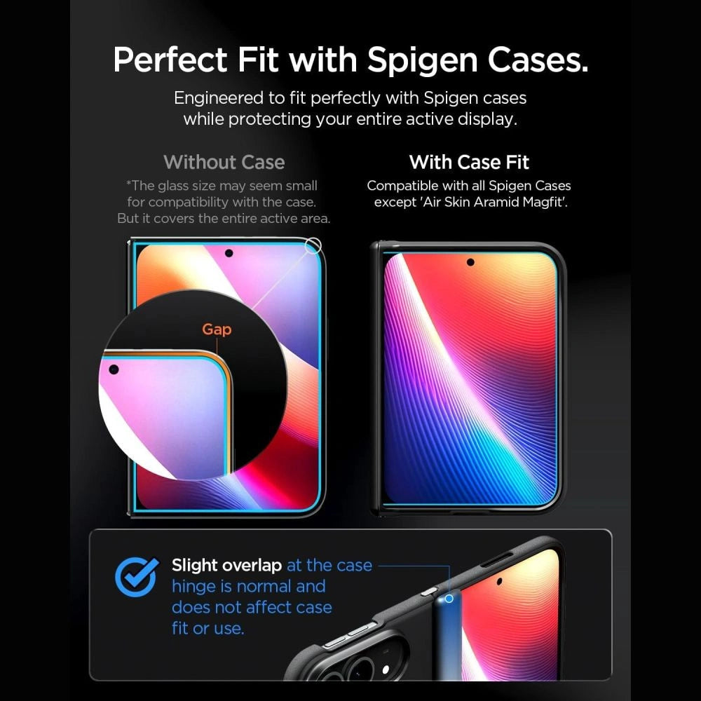 Szkło hartowane Spigen Glas.tR EZ Fit Pro HD AC na iPhone Duo – zdjęcie 8
