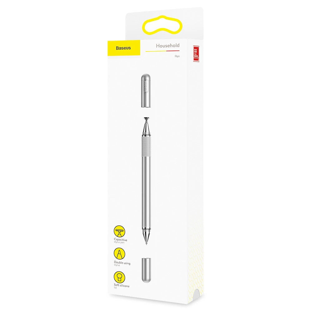 Rysik Baseus Golden Cudgel do tabletów, telefonów z żelopisem - srebrny