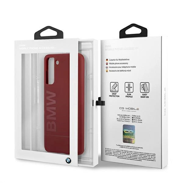 Etui BMW Silicone Signature Logo na Samsung Galaxy S21+ - czerwone – zdjęcie 8