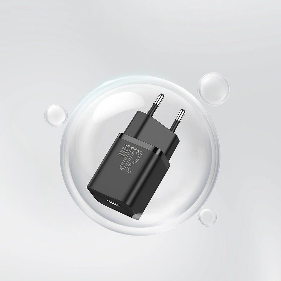 Baseus Si 1C szybka ładowarka USB Typ C 20 W Power Delivery czarny – zdjęcie 16