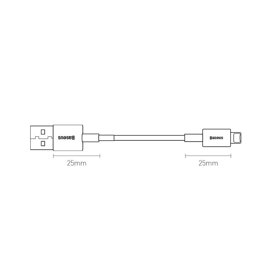 Baseus Superior kabel USB - Lightning 2,4 A 2 m czarny (CALYS-C01)