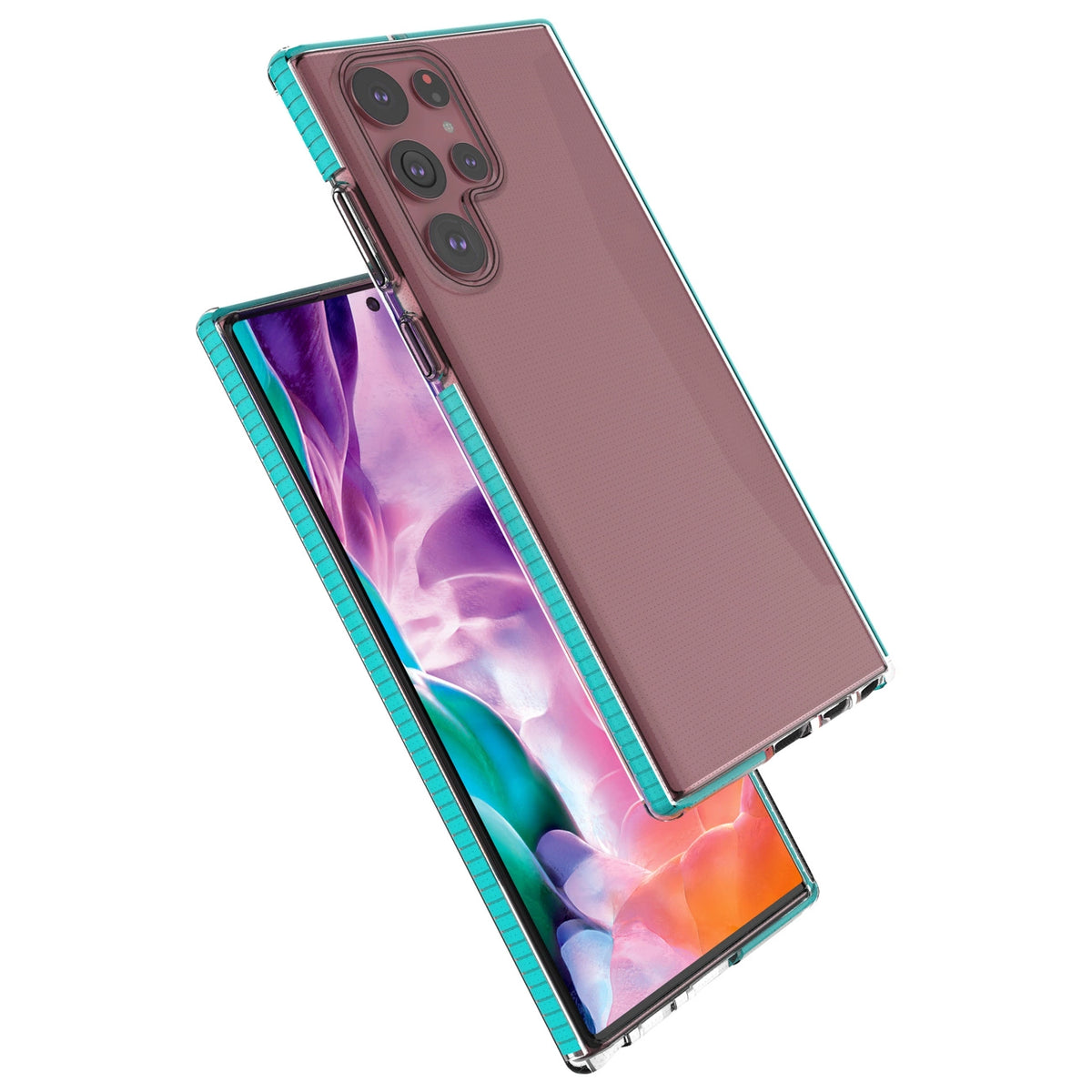 Spring Case pokrowiec żelowe etui do Samsung Galaxy S22 Ultra jasnoróżowy – zdjęcie 4