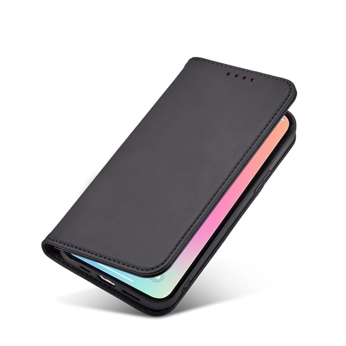 Magnet Card Case etui do iPhone 13 Pro na karty kartę podstawka czarny – zdjęcie 13