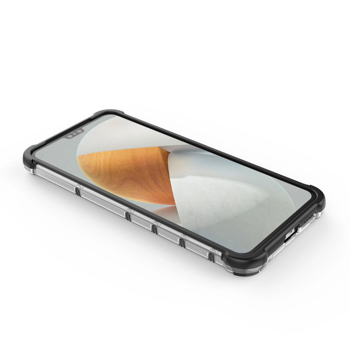 Honeycomb etui pancerny pokrowiec z żelową ramką Vivo V23 5G przezroczysty – zdjęcie 16