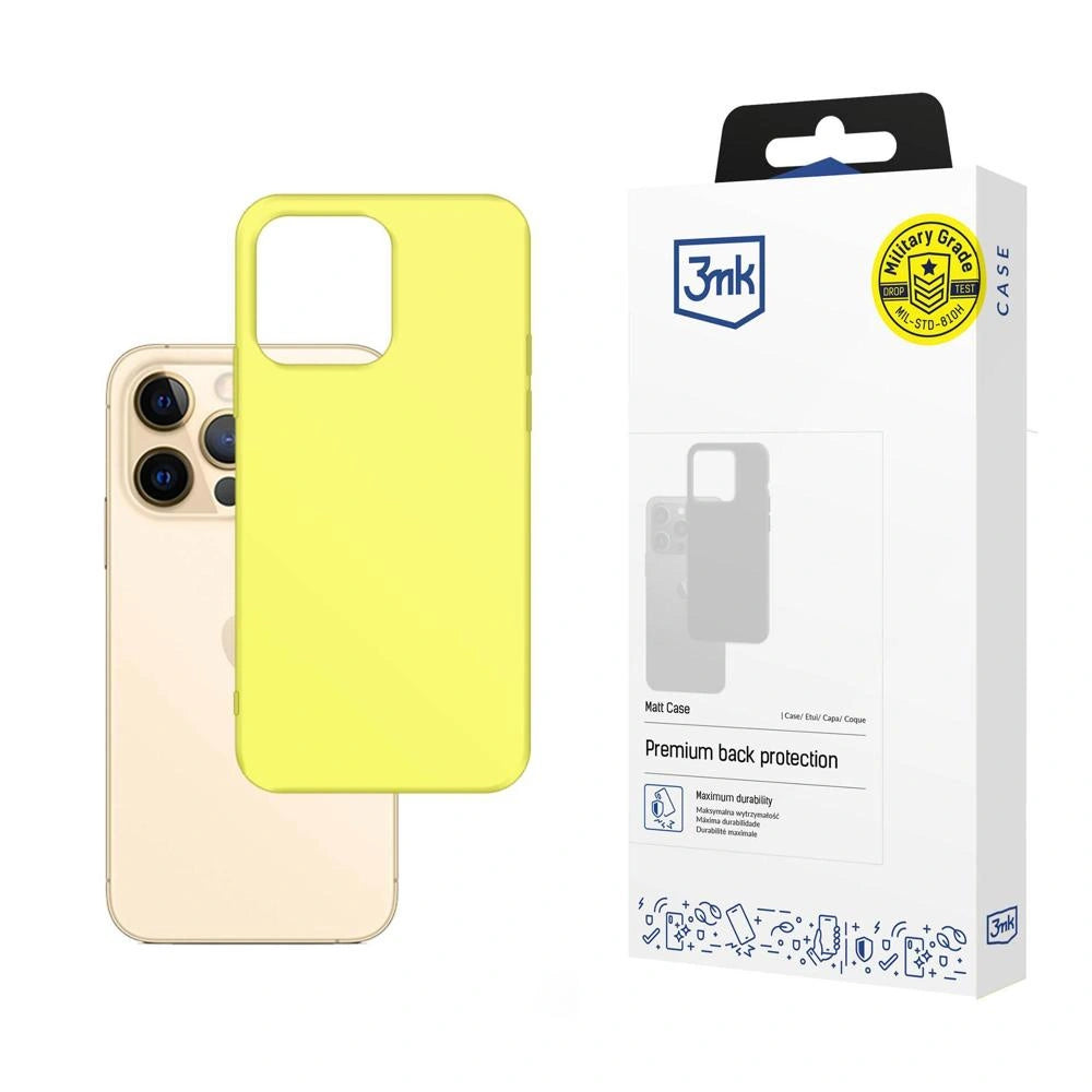 Etui 3mk Matt Case na iPhone 13 Pro - żółte