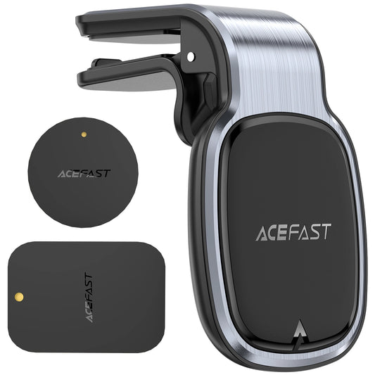 Uchwyt magnetyczny Acefast na kratkę nawiewu - nie wymaga MagSafe - szary