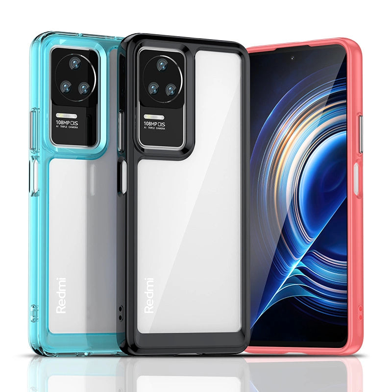 Outer Space Case etui Xiaomi Poco F4 5G pokrowiec z elastyczną ramką czarne – zdjęcie 2