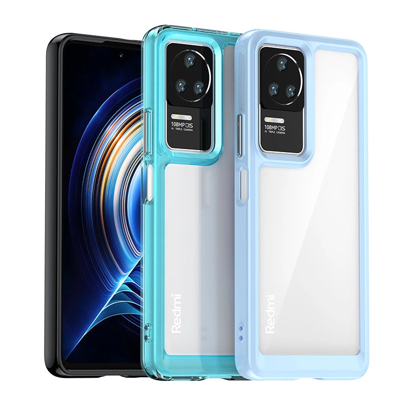 Outer Space Case etui Xiaomi Poco F4 5G pokrowiec z elastyczną ramką czarne – zdjęcie 4