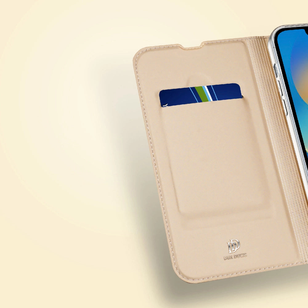 Dux Ducis Skin Pro kabura etui pokrowiec z klapką iPhone 14 Plus różowy – zdjęcie 14