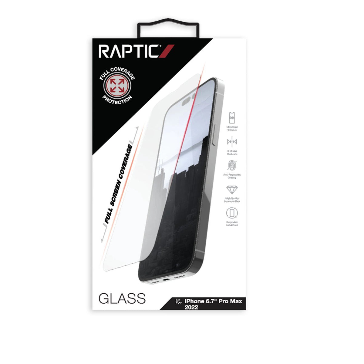 Raptic X-Doria Full Glass szkło hartowane iPhone 14 Pro Max na cały ekran – zdjęcie 3