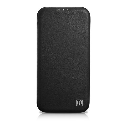 iCarer CE Leather Folio Case skórzane etui iPhone 14 Plus z klapką