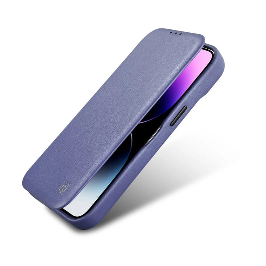 iCarer CE Leather Folio Case skórzane etui iPhone 14 Plus z klapką