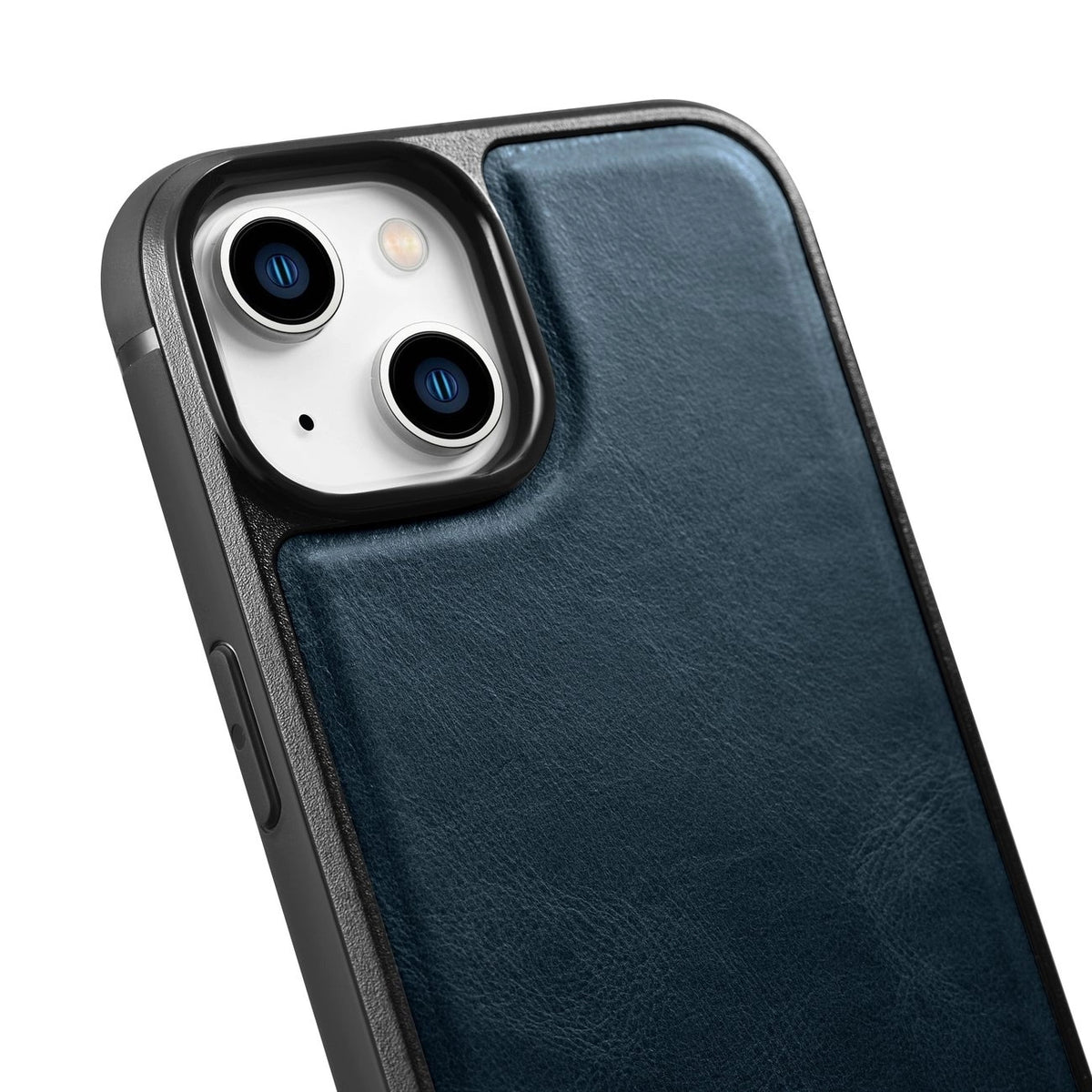 iCarer Leather Oil Wax etui do iPhone 14 Plus niebieski (WMI14220719-BU) – zdjęcie 9