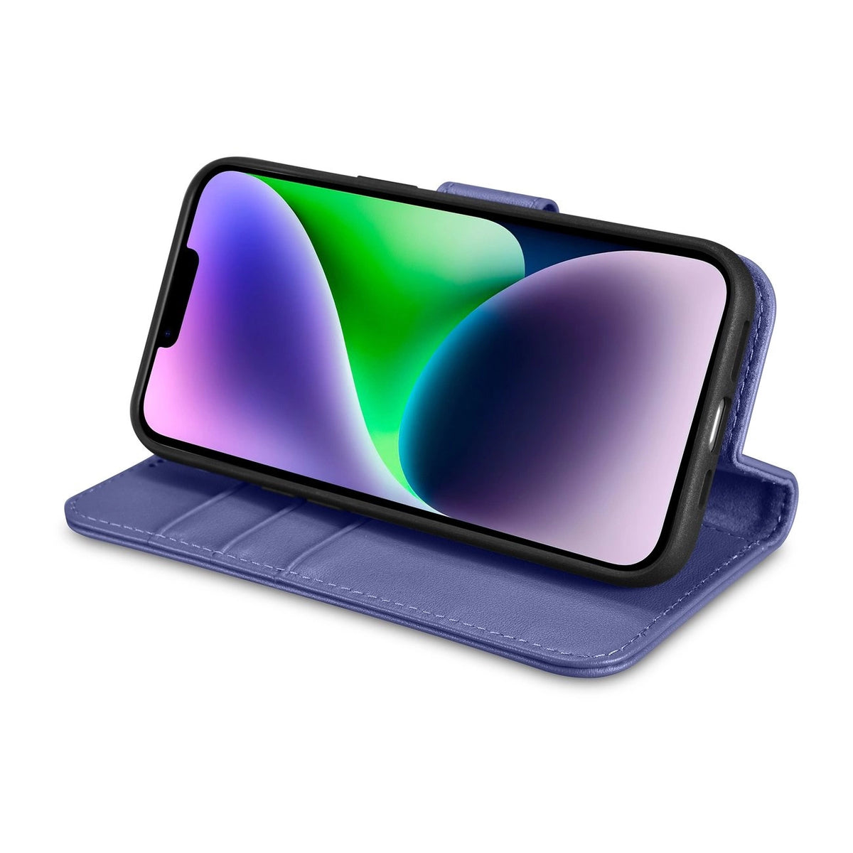 iCarer Wallet Case 2in1 etui iPhone 14 Plus skórzany pokrowiec z klapką – zdjęcie 8
