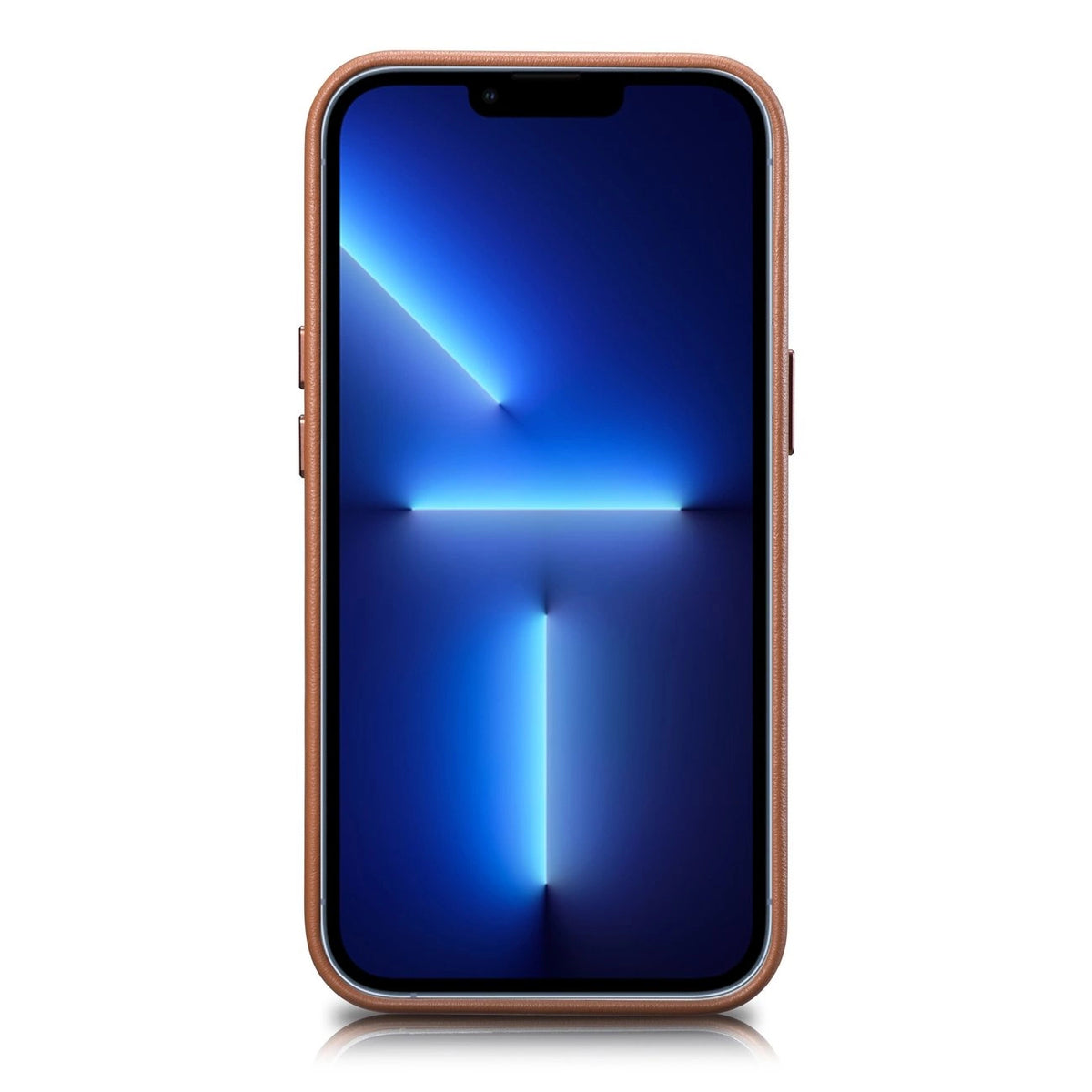 iCarer Case Leather do iPhone 14 Plus brązowy (kompatybilne z MagSafe) – zdjęcie 2