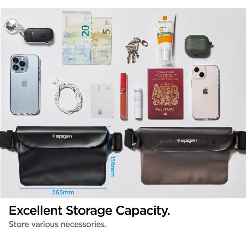Torba Spigen Aqua Shield A620 wodoodporna biodrowa IPX8 - czarna – zdjęcie 11